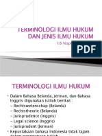 Terminologi Ilmu Hukum Dan Jenis Ilmu Hukum