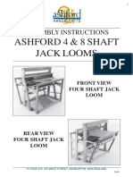 Ashford 4 & 8 Shaft Jack Looms: Assembly Instructions