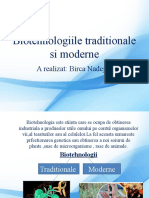 Biotehnologiile Traditionale Si Moderne