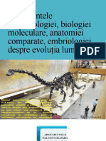 Argumentele Paleontologiei, Biologiei Moleculare, Anatomiei Comparate