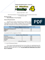 Western International School Social Studies Grade 4 Outline