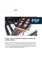 Como Tocar e Escrever Arranjo em Ritmo de Samba PDF Canção - Música Sem Segredos