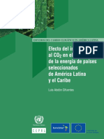 Efecto Del Impuesto Al CO2 en El Sector de La Energía de Países Seleccionados