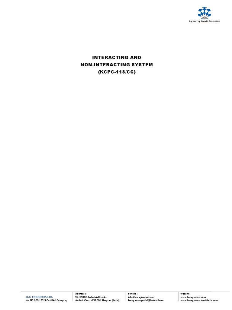 Interacting & Non-Interacting Systems Guide | PDF | Mains Electricity