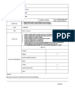 Week Date DAY Subject Content Standard Objectives Class Time