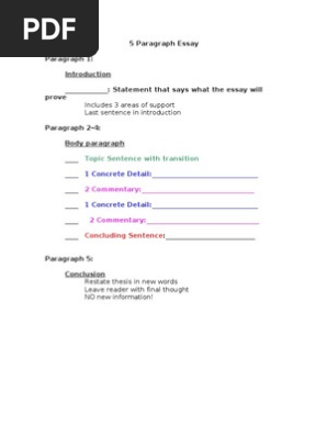 5 Paragraph Essay