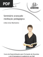 Aula 1 - Seminário Avançado Mediação Pedagógica