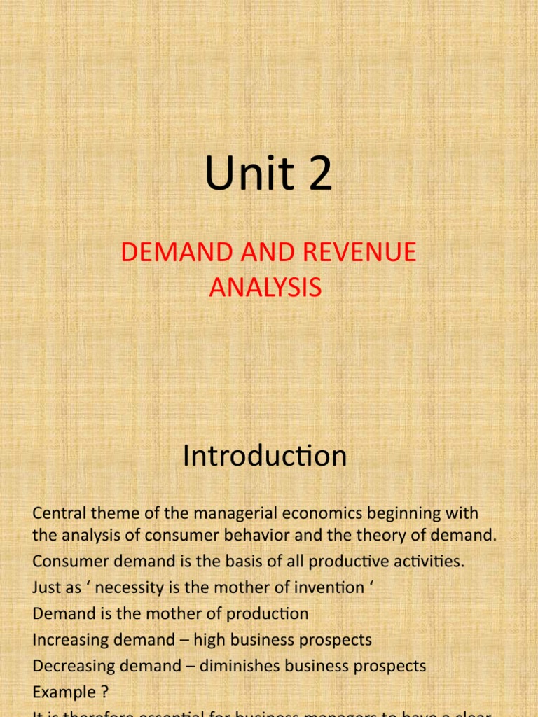 Demand and Revenue Analysis Overview | PDF | Demand | Utility