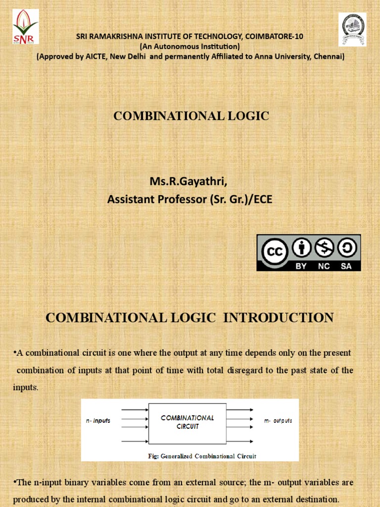 Combinational Logic | PDF | Mathematics | Electronic Engineering