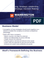 Strategic Planning, Strategic Leadership, Challenges To Strategic Decision Making