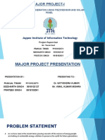 Major Project-I: Jaypee Institute of Information Technology