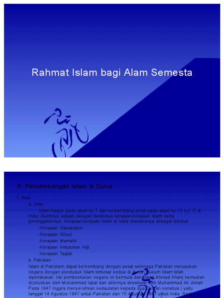 soal essay tentang rahmat islam bagi alam semesta