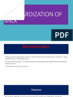 MILK STANDARDIZATION METHODS