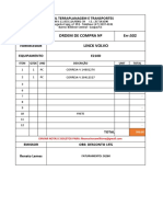 Ordens de compra SAMIL Terraplanagem