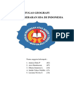 Tugas Geografi Persebaran Sda Di Indonesia