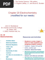 Chapter 20 Electrochemistry : Modified For Our Needs