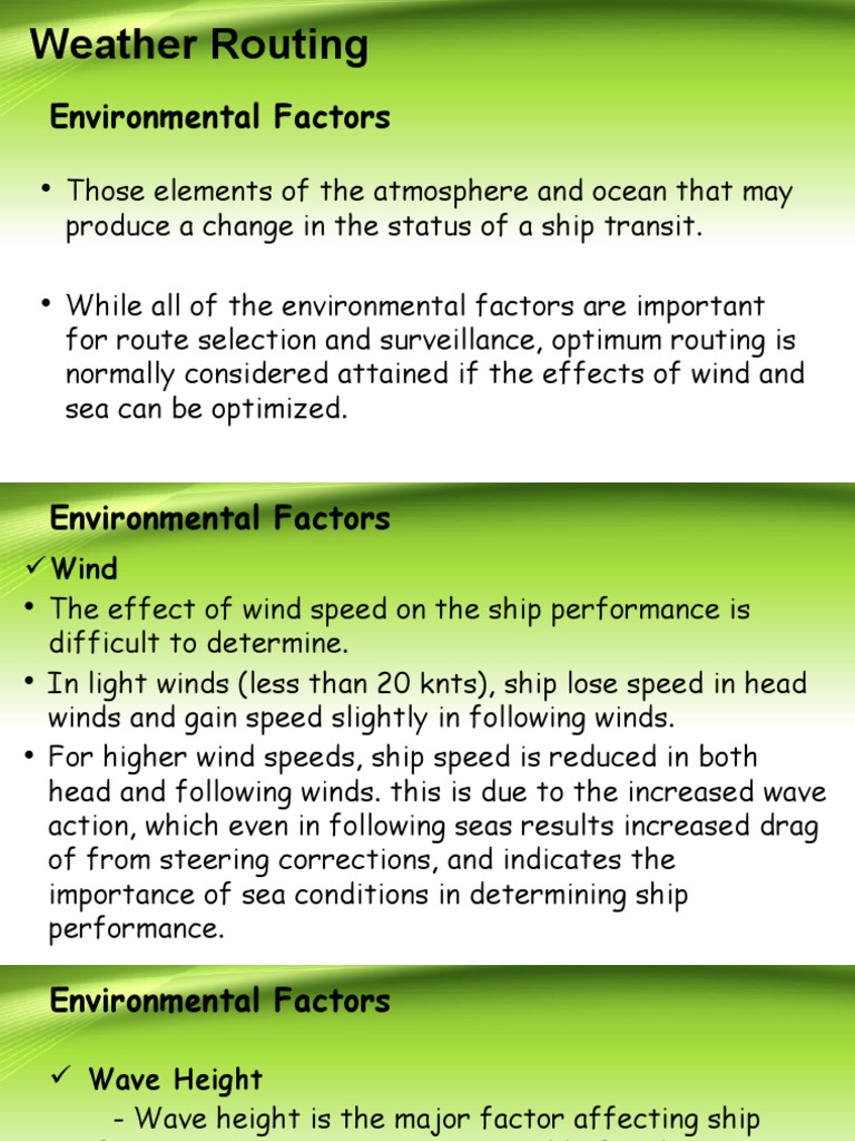 Weather Routing for Ship Performance | PDF | Weather Forecasting | Wound