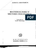 Materialismo y Metodo Dialectico Maurice Conforthpdf