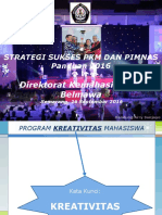 Strategi Sukses PKM Dan Pimnas Undip 2 Panduan 2016