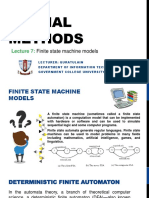 Formal Methods: Finite State Machine Models