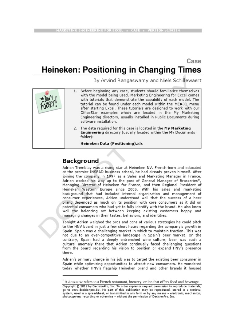 Heineken positioning in changing times background descargar gratis