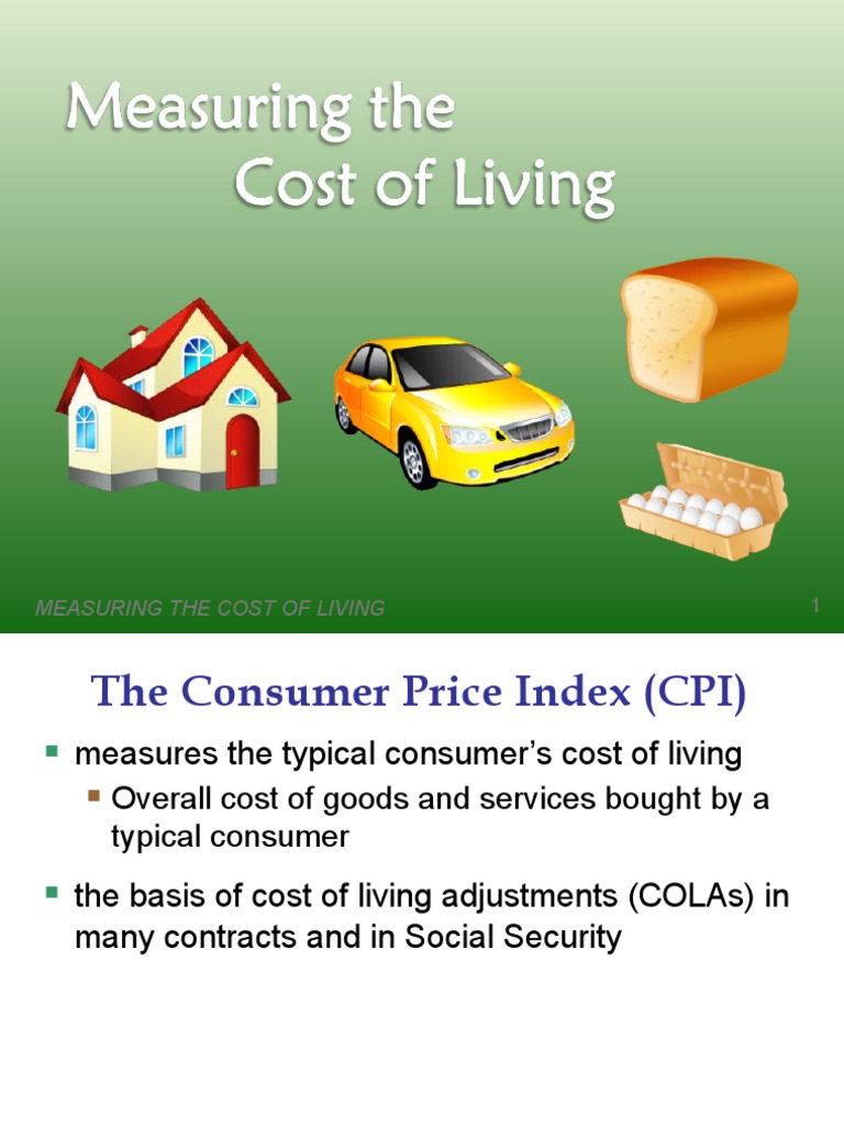 Measuring The Cost Of Living Pdf Cost Of Living Consumer Price Index