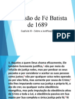 Confissão de Fé Batista de 1689 - Cap XI