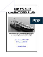 Ship To Ship Operations Plan: in Accordance With Chapter 8 of MARPOL Annex I, As Amended by Resolution MEPC.186