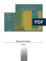 Plan y Programas de Estudio 1993. Primaria