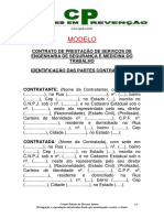 Contrato de serviços de segurança e saúde no trabalho