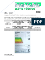 BTFZ0024 - Reclassificação PROCEL e Alteração No Consumo de