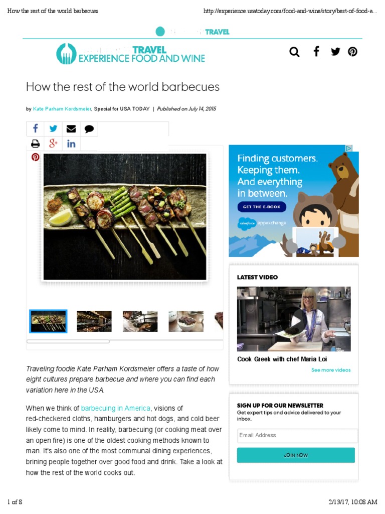 How The Rest Of The World Barbecues PDF Kebab Food And Drink 1