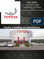 Innovation and Continuity at Toyota: Case Study
