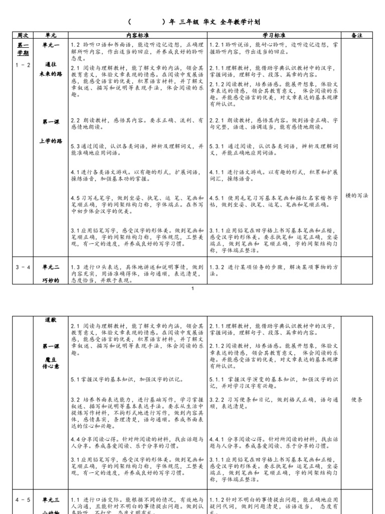 三年级华文 Pdf