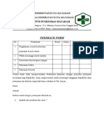 Feedback Form Aktualisasi