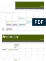 Calendario de Pruebas