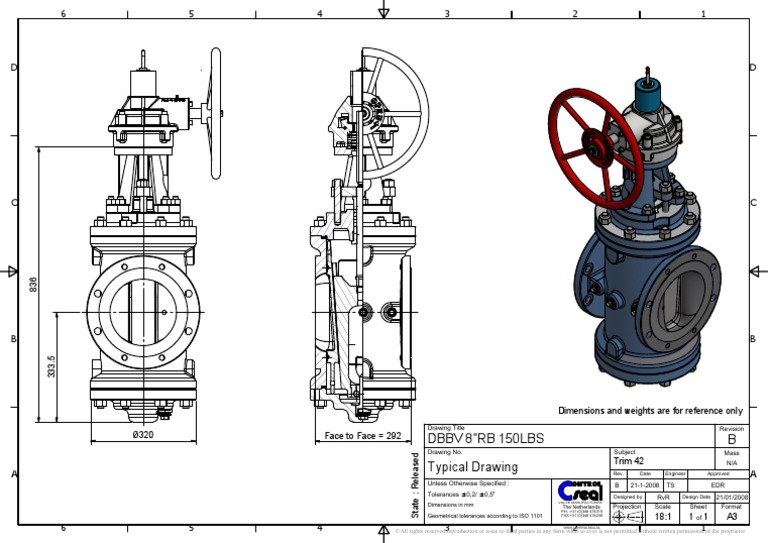 DBB Valve Diagram and Specifications | PDF | Mechanical Engineering ...