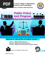 Answer Sheet PA 109 Module 2 The Study of Public Policy