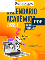 Ped-Cld-2101-1 - Calendário Acadêmico - 2022.1 - Uninassau Pituba - V.00