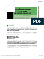 Biomecânica Do Membro Superior Aplicada Ao Voleibol e À Natação