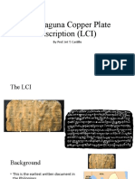 The Laguna Copper Plate Inscription (LCI)