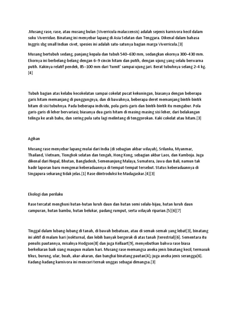 Musang Rase, Ra PDF