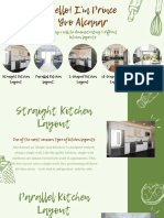 Hello! I'm Prince Yvo Alcanar: Today I Will Be Demonstrating 5 Diffrent Kitchen Layouts