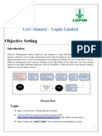 Lupin - Objective Setting - User Manual