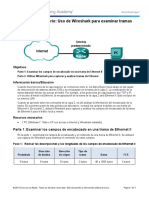 Lab - Uso de Wireshark para Examinar Una Trama Ethernet