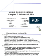 Mobile Communications Chapter 7: Wireless Lans: Characteristics Ieee 802.11