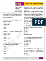 DISTANCE AND DIRECTION PROBLEMS