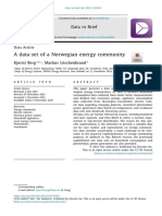 A Data Set of A Norwegian Energy Community