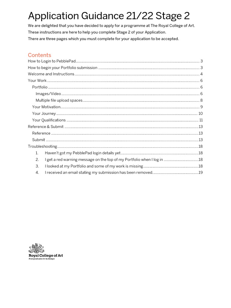 RCA Application Stage 2 Guide | PDF | Login | Computer File
