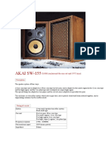 Características AKAI SW - 155